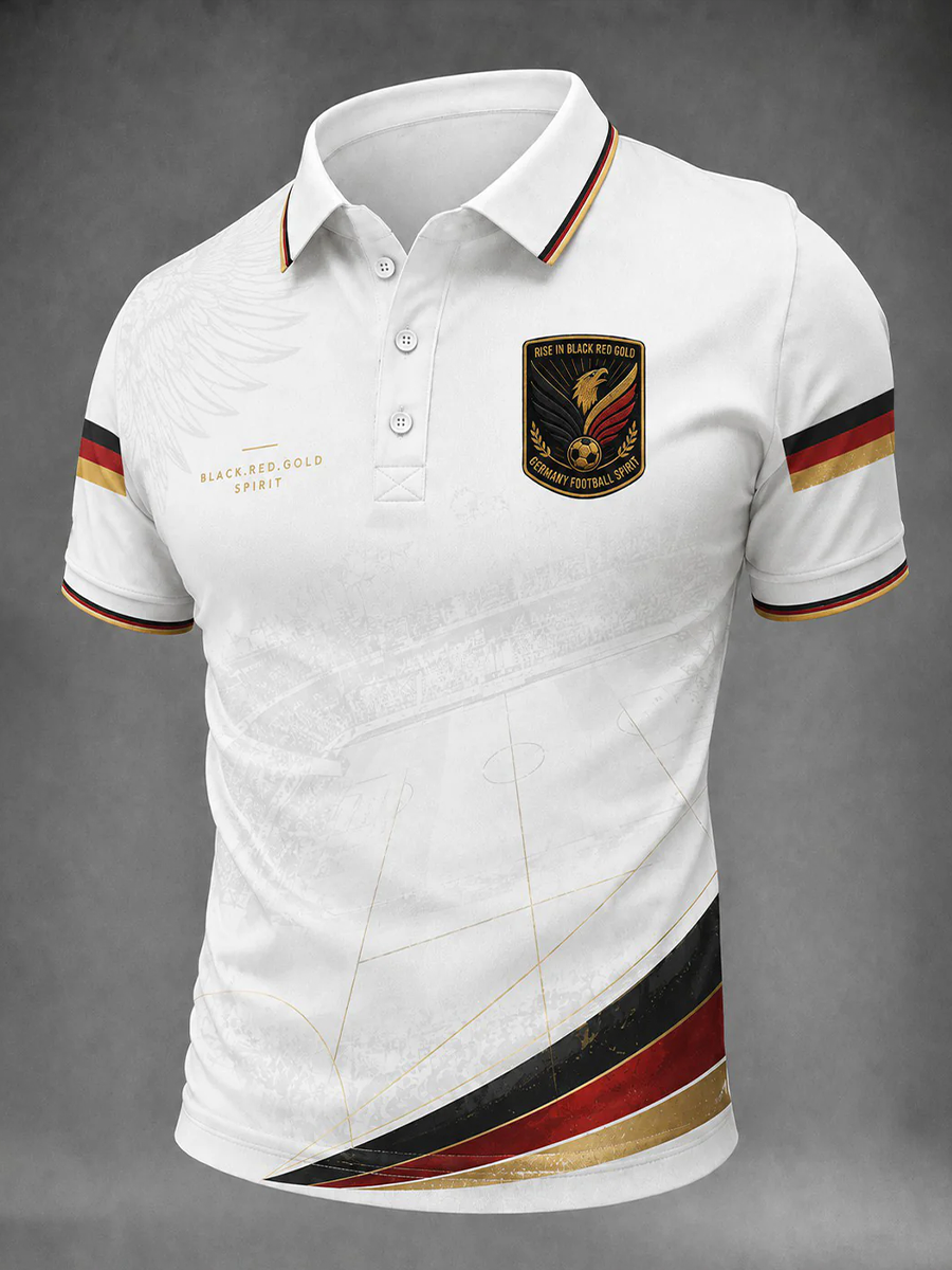 Herren-Fußballshirt mit Deutschland-Druck