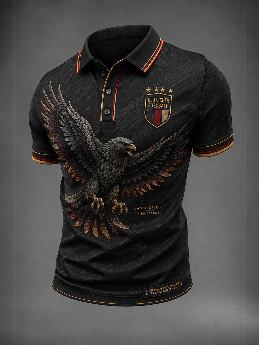 Herren-Fußballshirt mit Deutschland-Druck