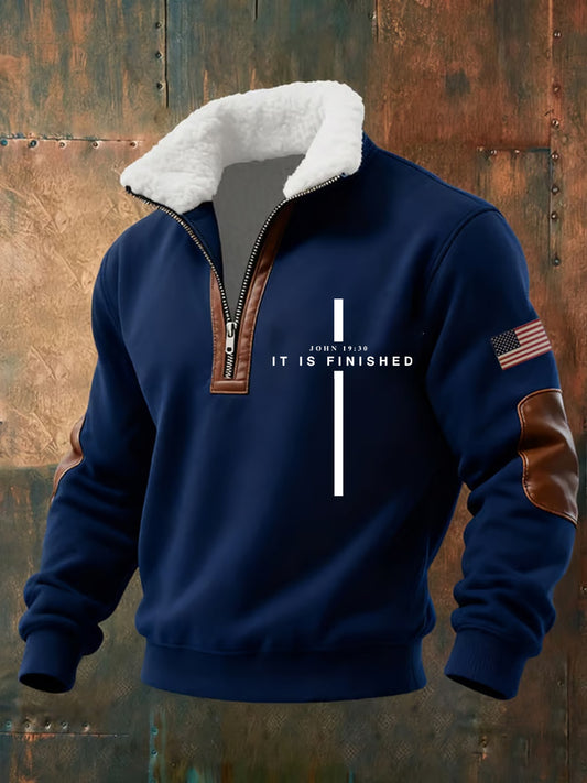 Men's Vintage Art Faith Casual Sweatshirt