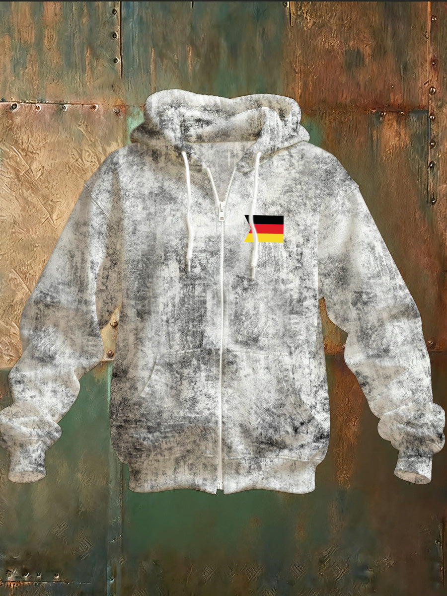 Herren-Kapuzen pullover mit deutschem Druck