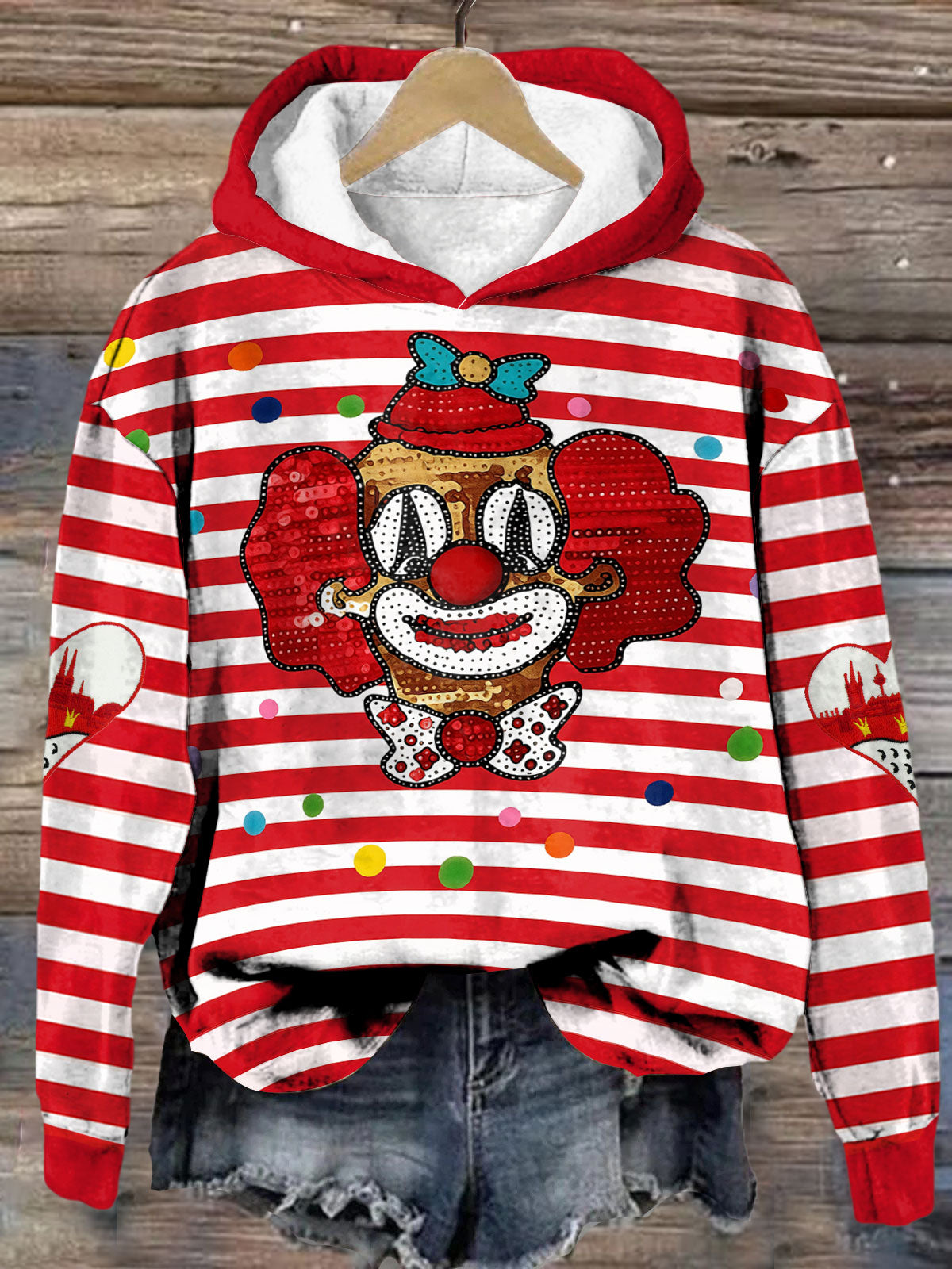 Karneval-Kunst bedruckter Hoodie für Frauen