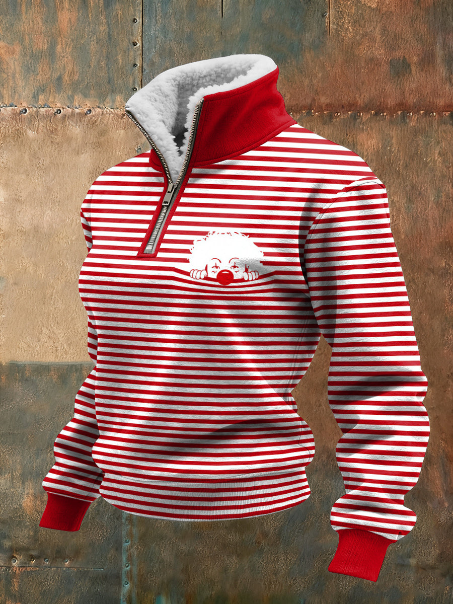 Frauen Deutscher Kölner Karnevals-Clown-Oberteil mit Pelz besatz