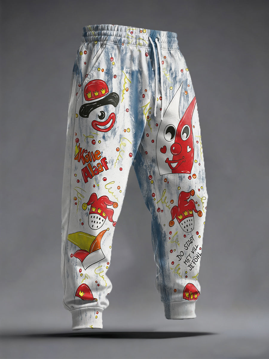 Freizeit hosen mit Kölner Karnevals druck für Herren