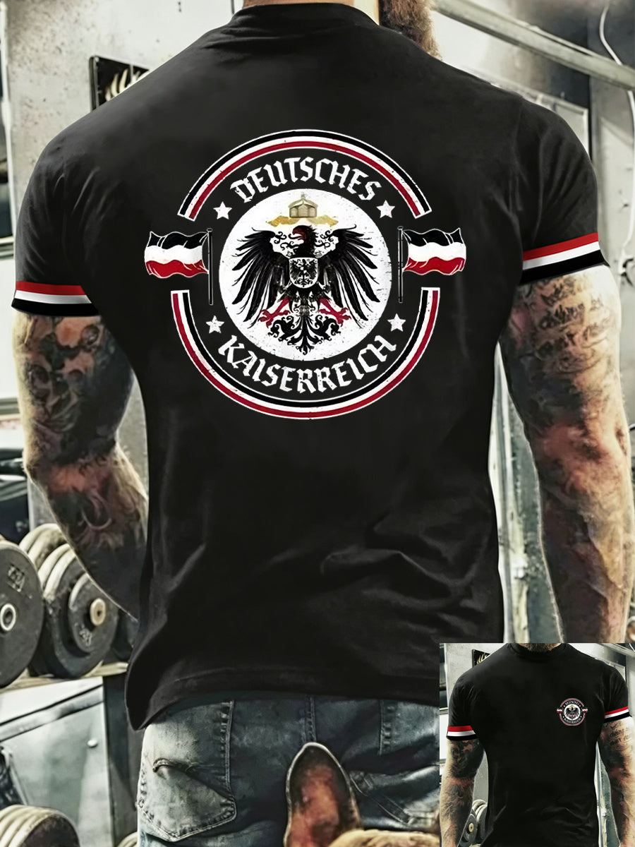 Herren Lässiges T-Shirt mit Rundhals ausschnitt, kurz ärmel iges T-Shirt