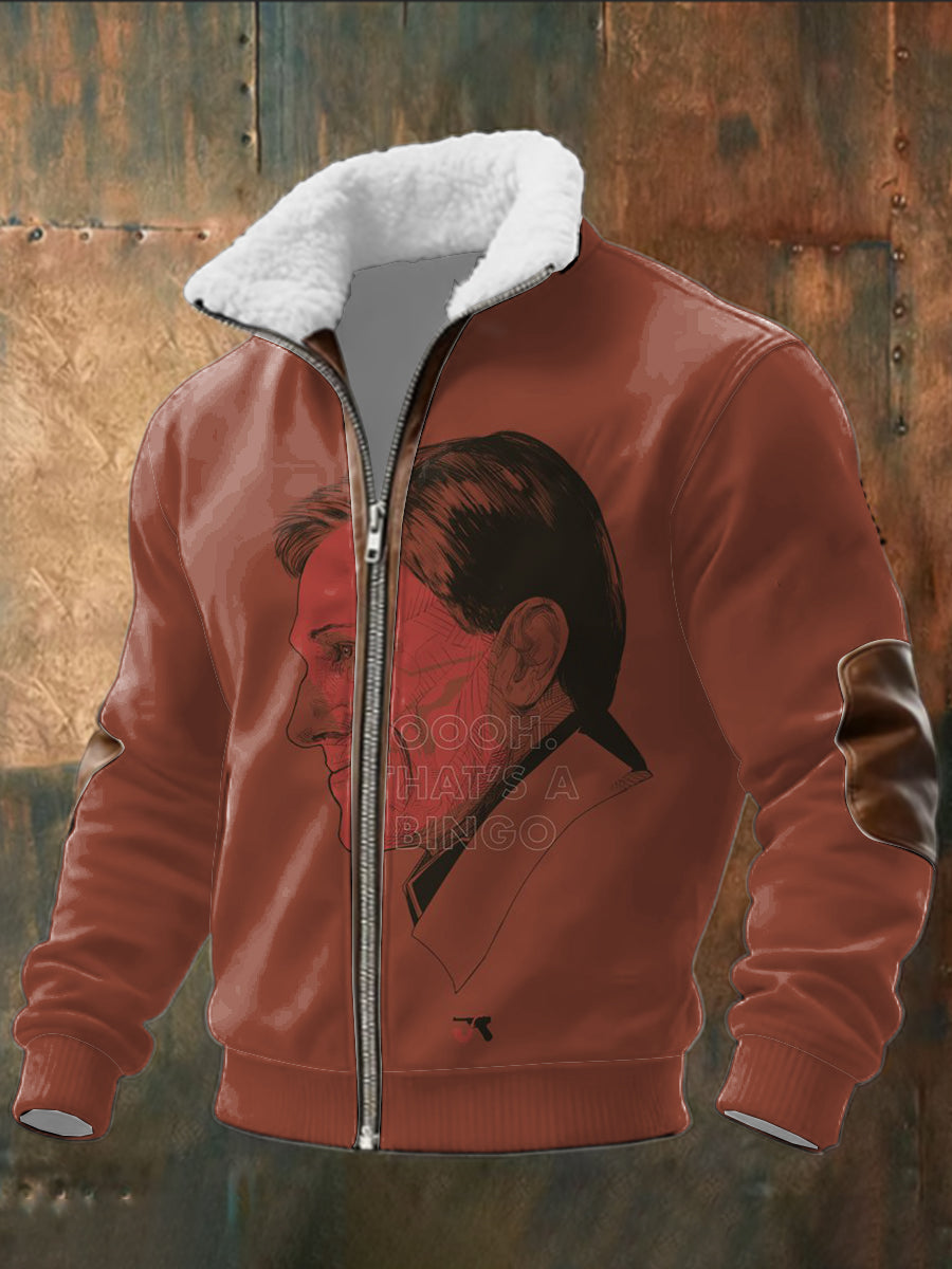 Patchwork-Patchwork-Kragen-Jacke 'Hans Landa' für Herren