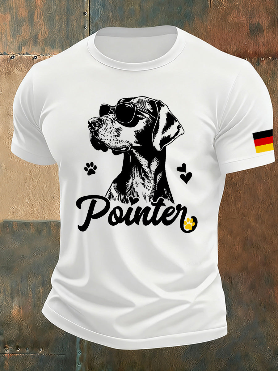 Männer deutsches Kunstdruck bequemes T-Shirt