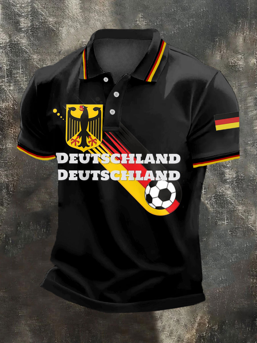 Herren Deutschland 2026 Fußball mannschaft Unterstützer Print Shirt