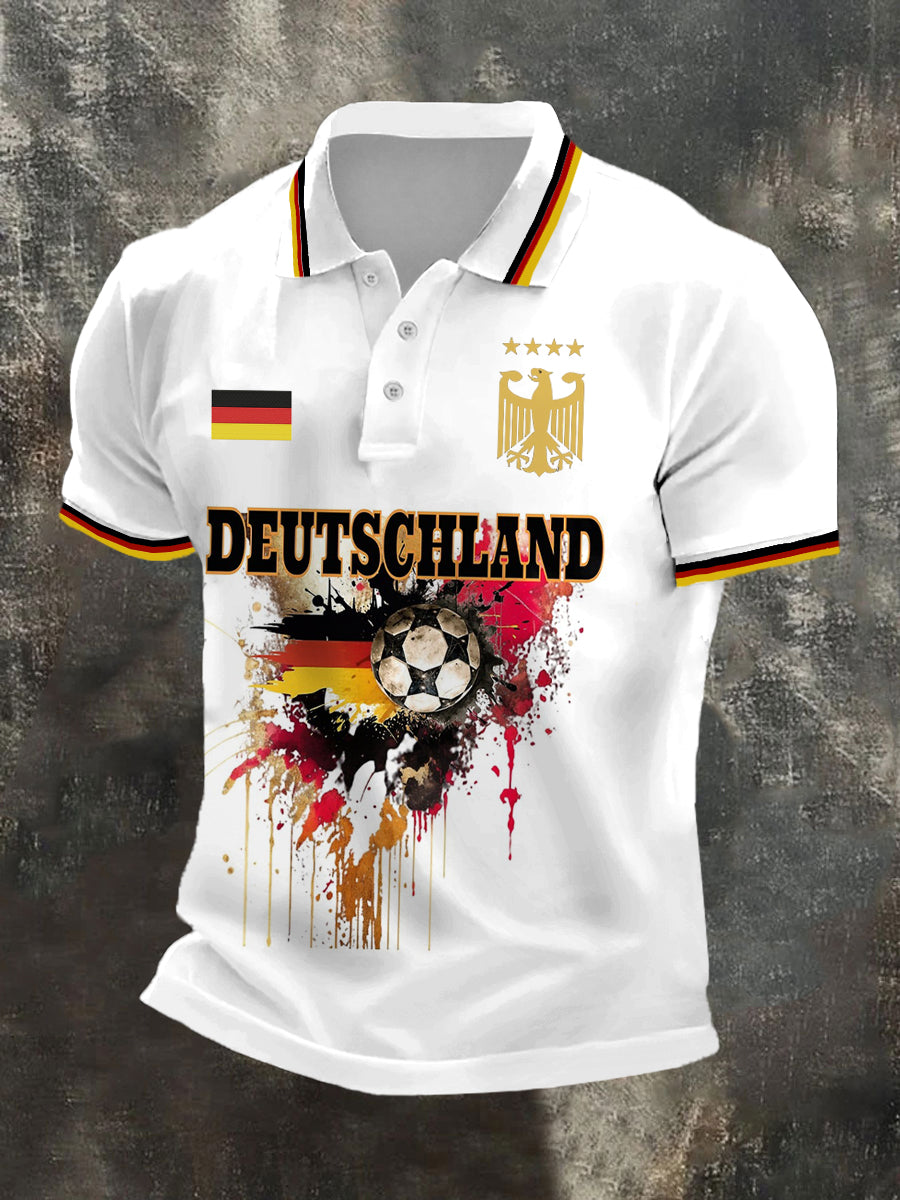 Herren Deutschland 2026 Fußball mannschaft Unterstützer Print Shirt