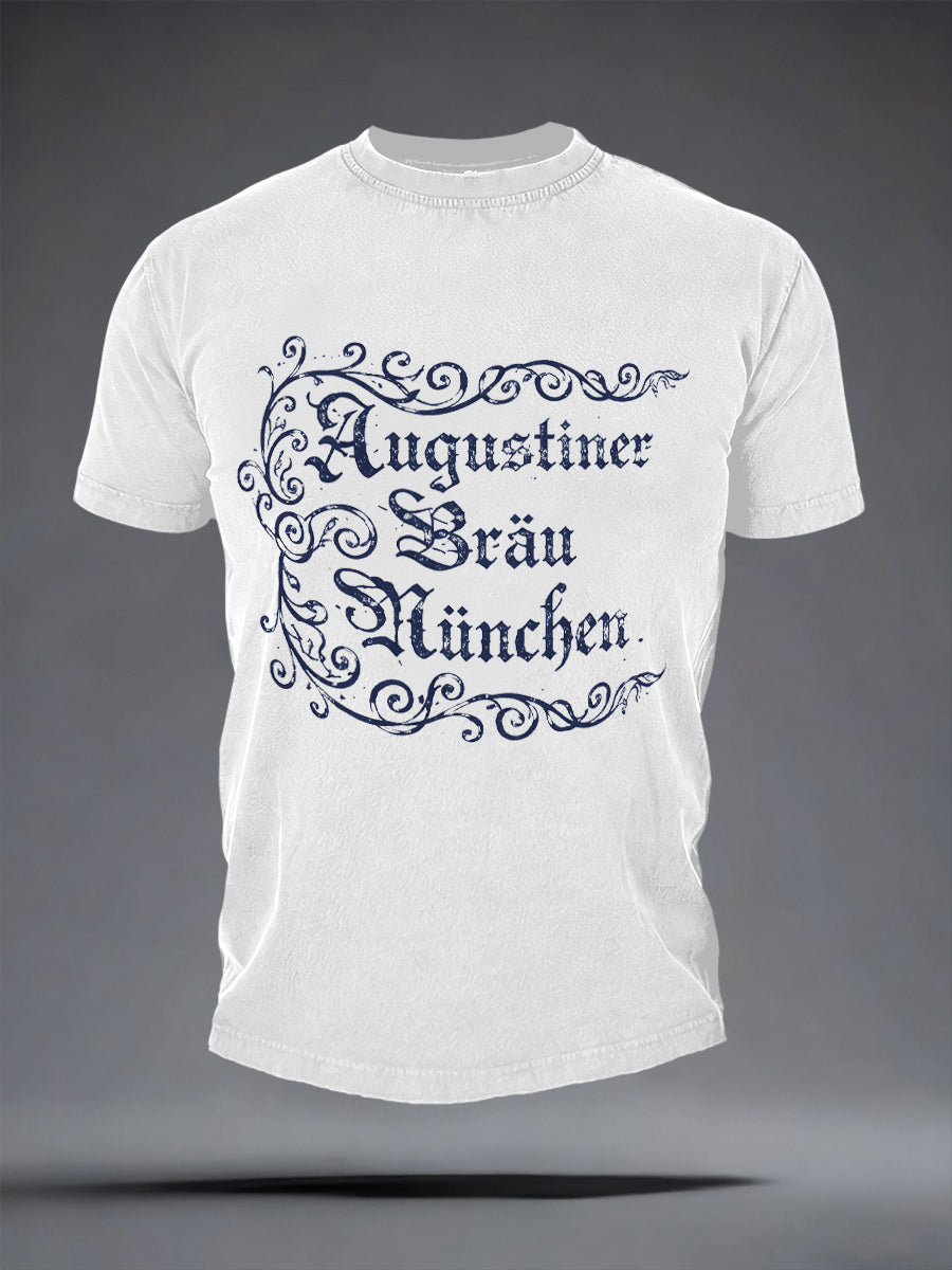 Herren Bier liebhaber München Oktoberfest Print T-Shirt