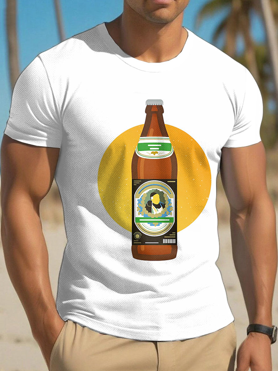 Herren Bier liebhaber München Oktoberfest Print T-Shirt