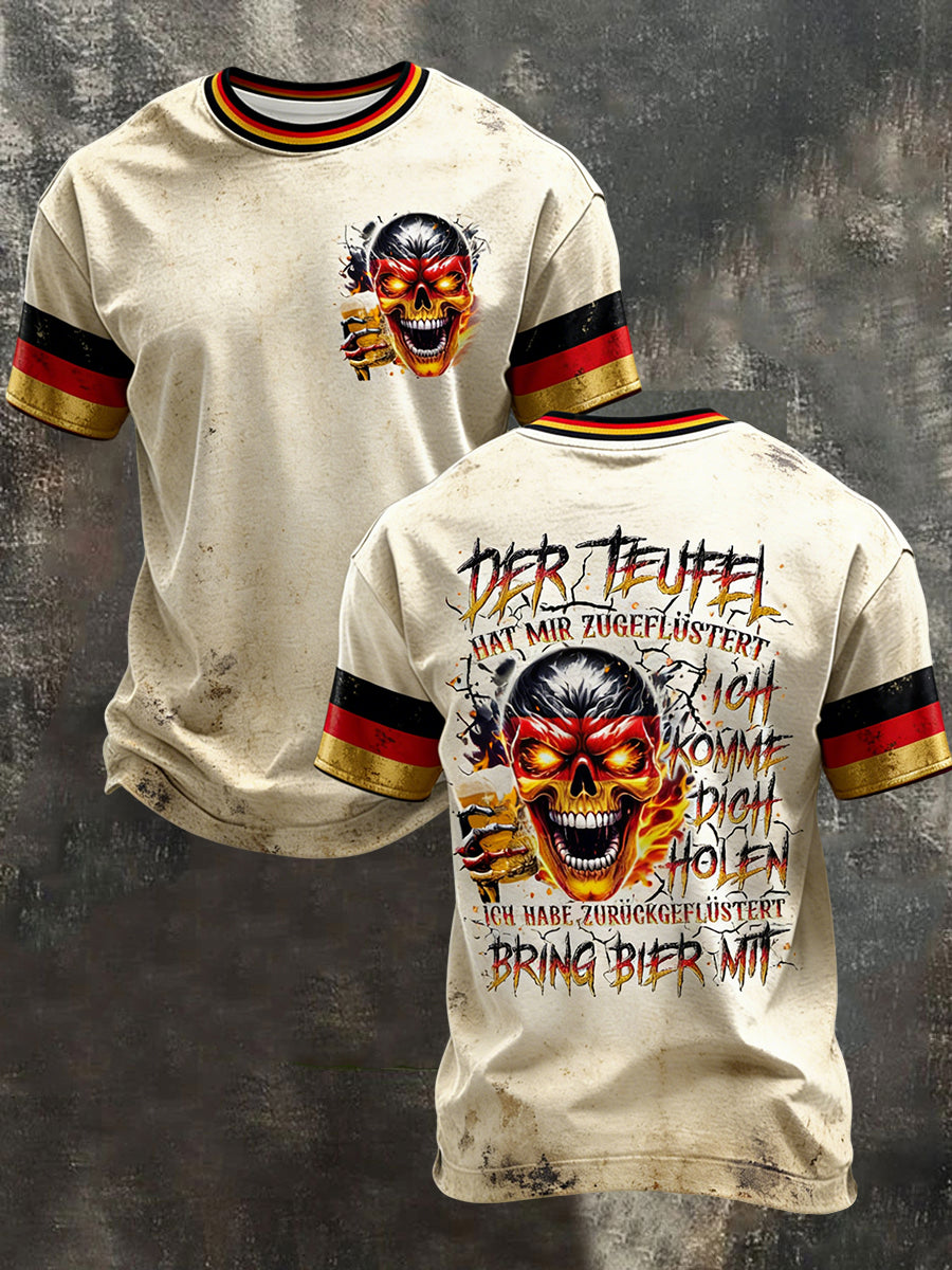 Herren-T-Shirt mit kurzen Ärmeln Bier liebhaber