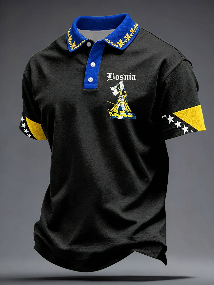 Herren-Sport-Liebhaber aus Bosnien bedruckte Freizeit-Tops