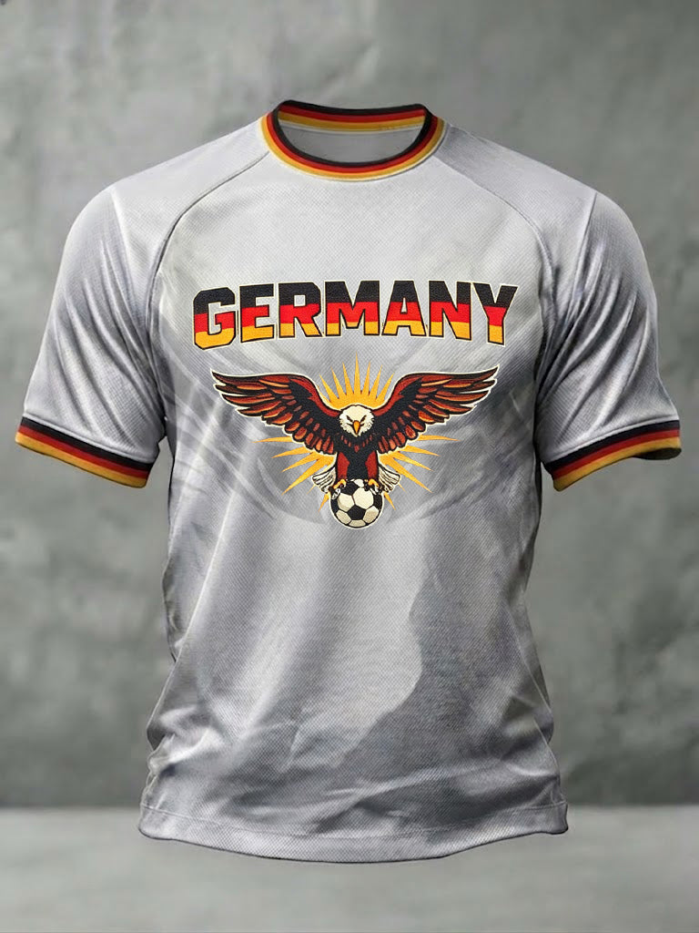 Herren-Fußball-T-Shirt mit Deutschland-Print