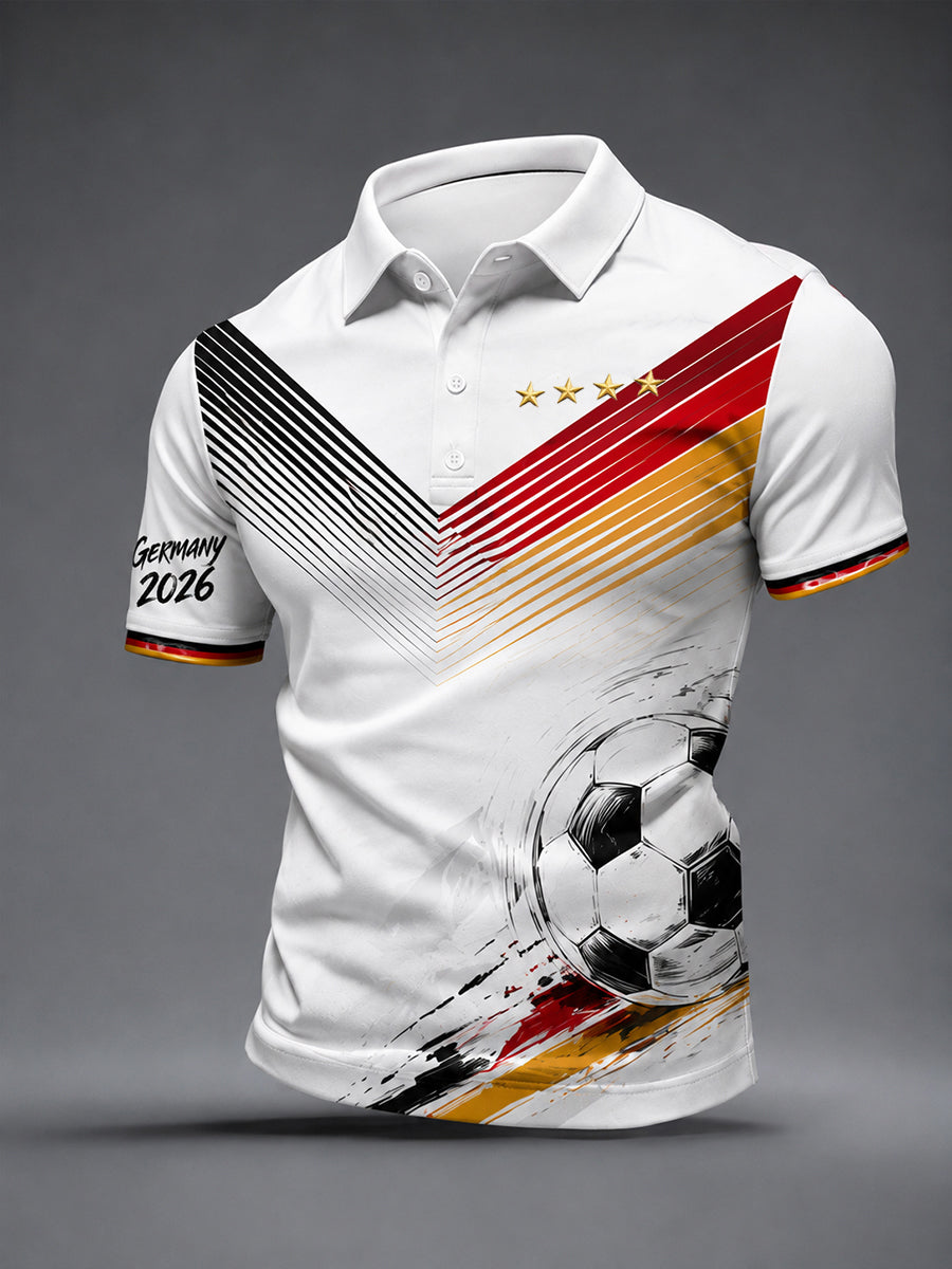 Herren-Fußballfan-Shirt mit Grafik aus Deutschland