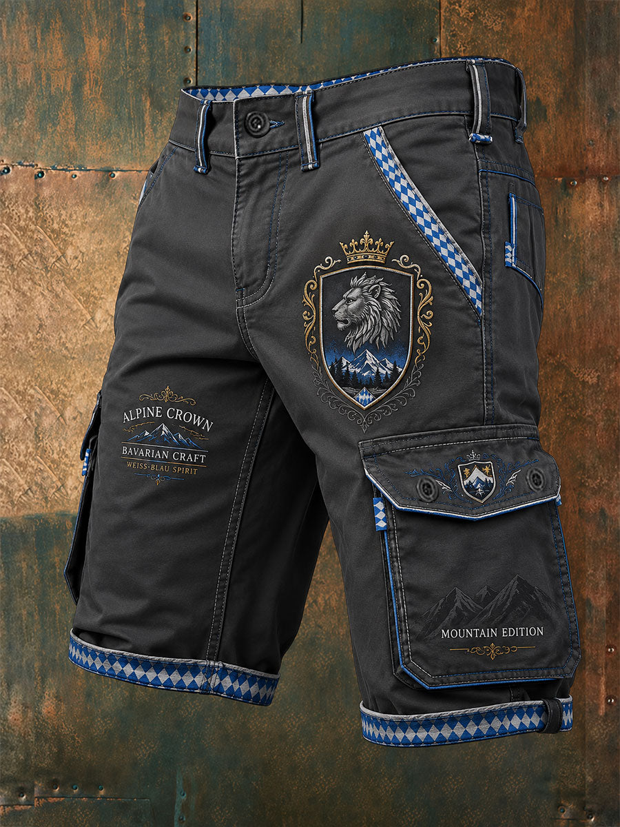 Herren-Shorts mit deutschem bayerischem Löwen-Druck