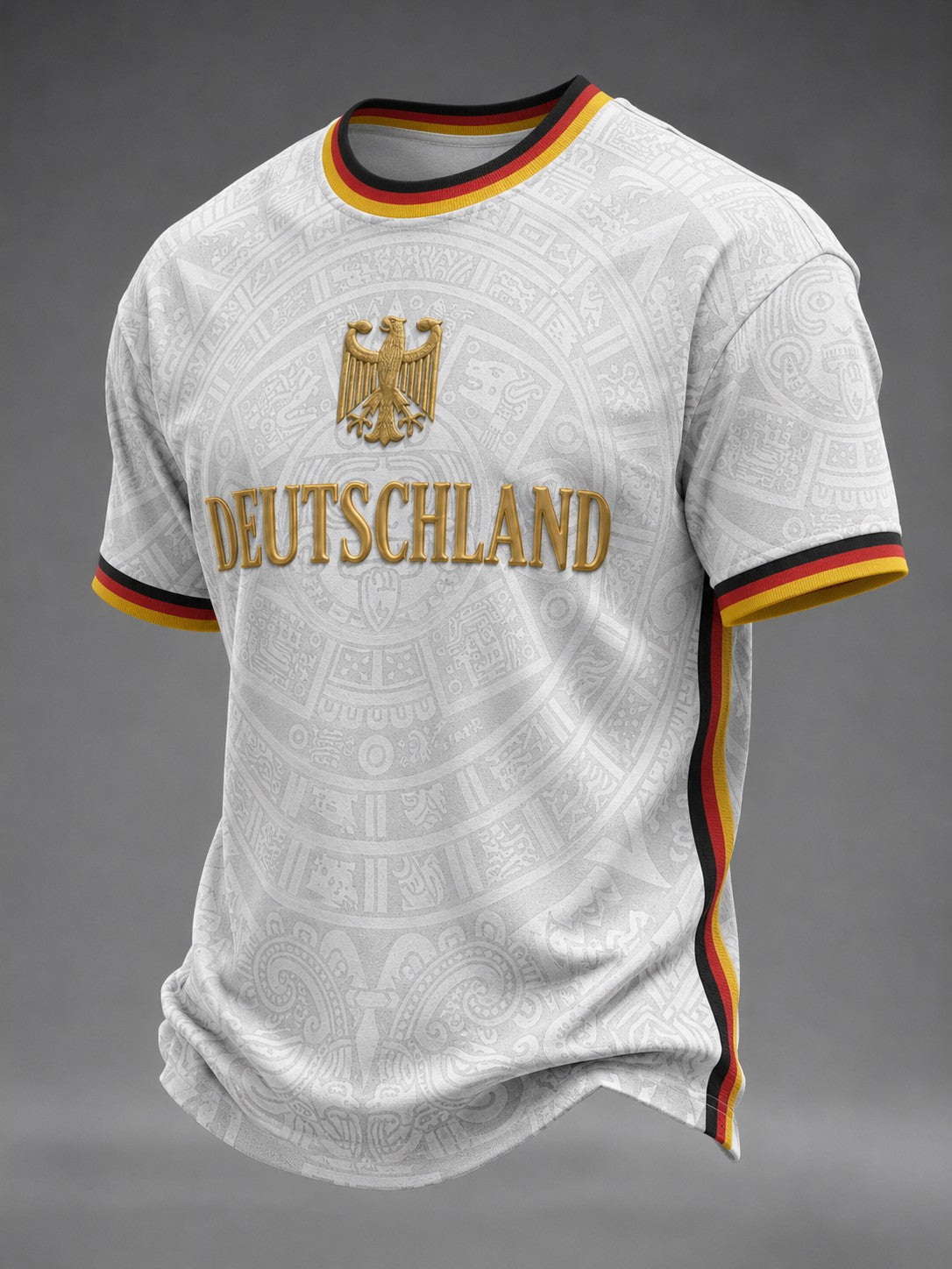 Herren-Fußball-T-Shirt mit Deutschland-Druck