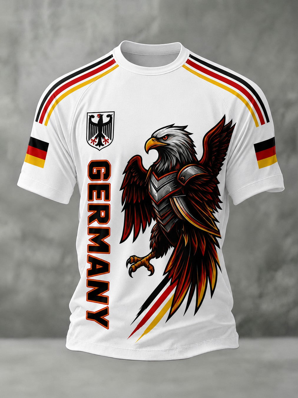 Herren-Fußball-T-Shirt mit Deutschland-Druck