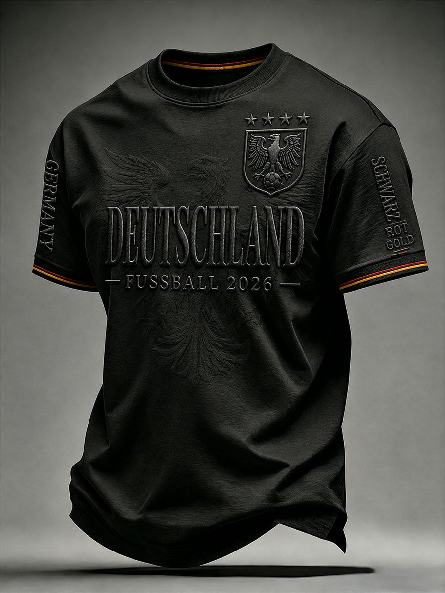 Herren-Fußball-T-Shirt aus Deutschland mit kurzen Ärmeln