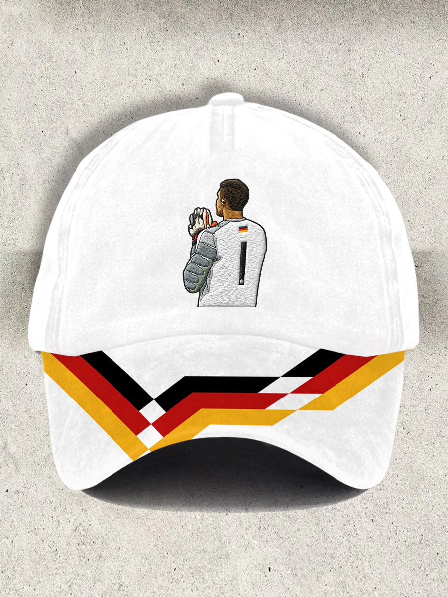 Unisex-Kappe mit Aufdruck der deutschen Fußballlegende