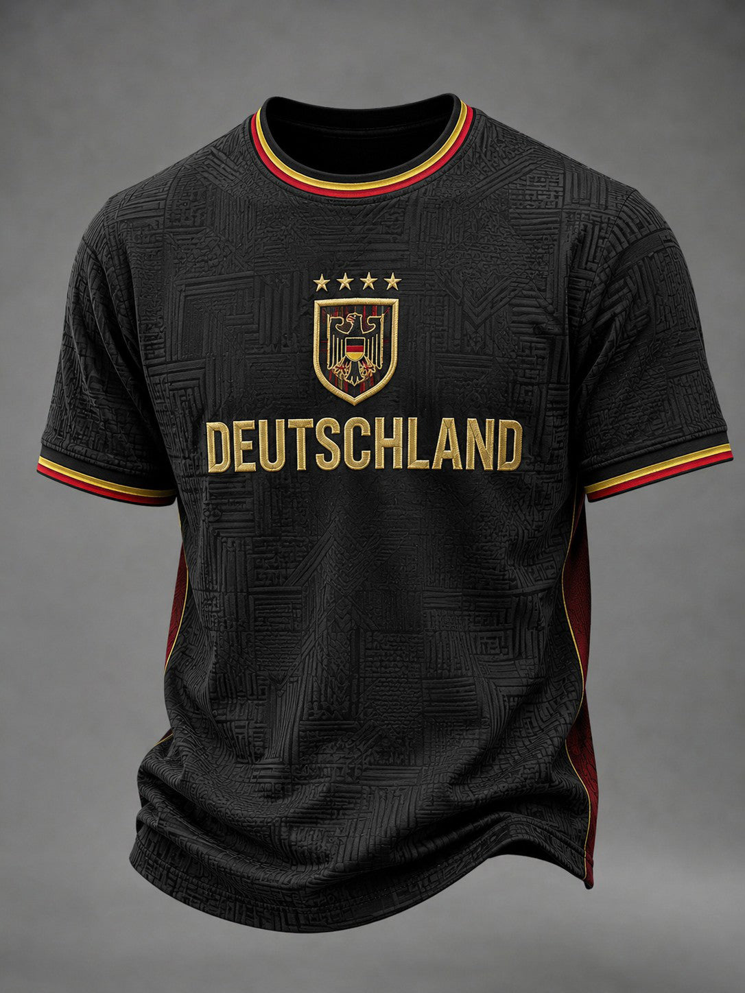 Herren-Fußball-T-Shirt mit Deutschland-Druck