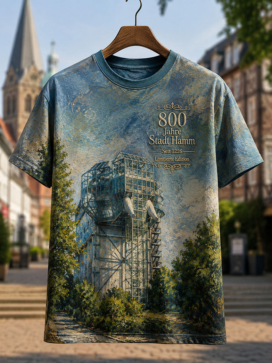 Herren-T-Shirt „800 Jahre Stadt Hamm – Seit 1226“
