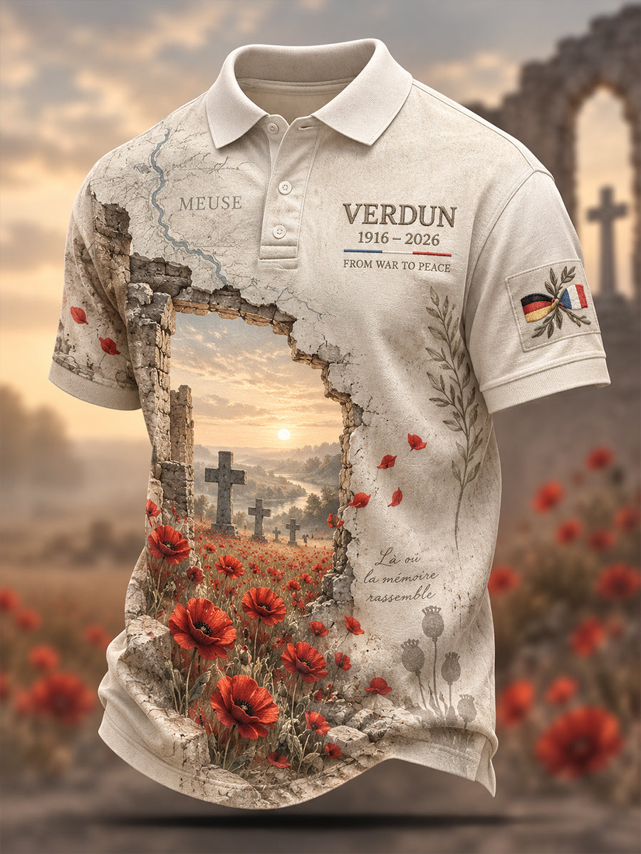 Men's The Memorial Of The Battle Of Verdun Polo Shirt