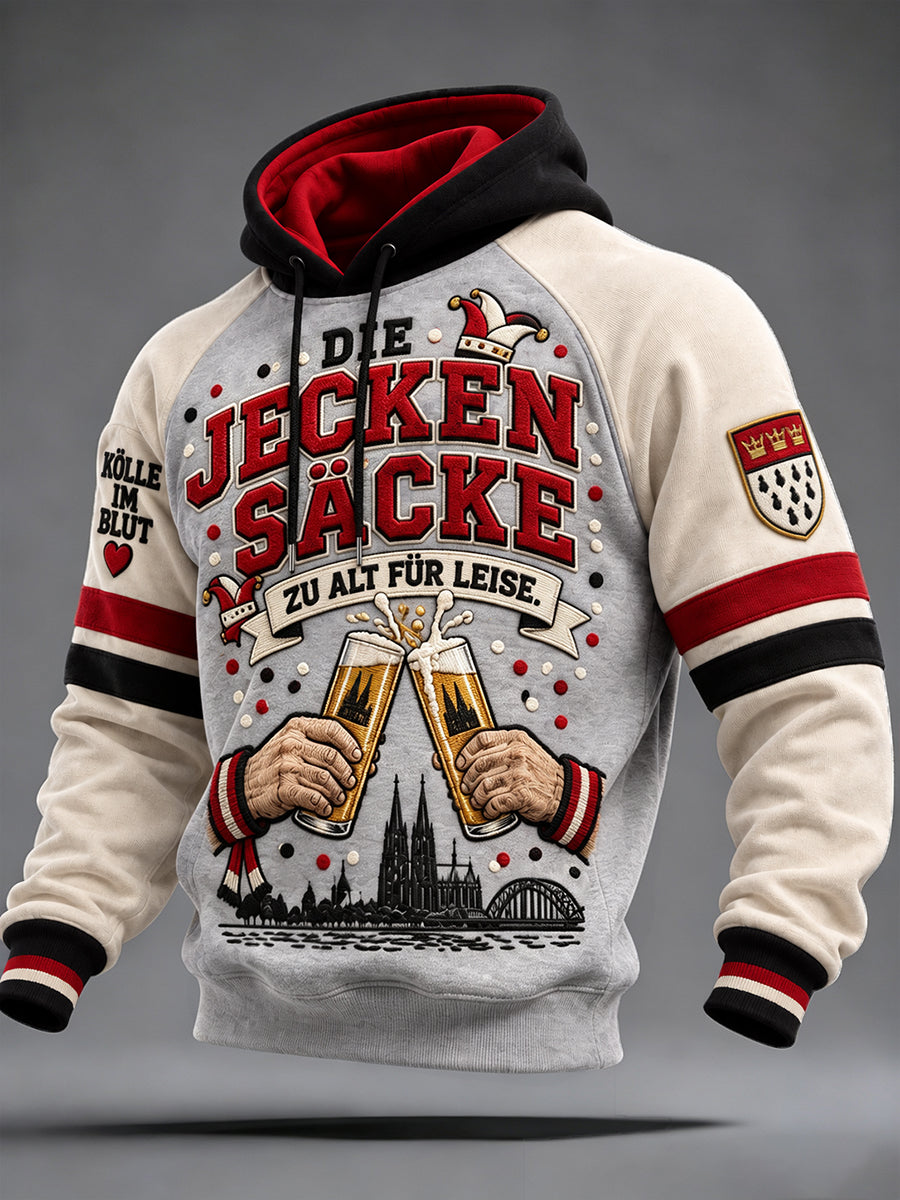 Men's Cologne Kölsch Party Graphic Hoodie