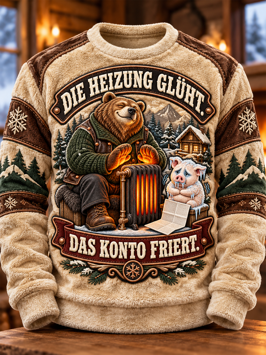 Men's Humorous Slogan Flannel Top