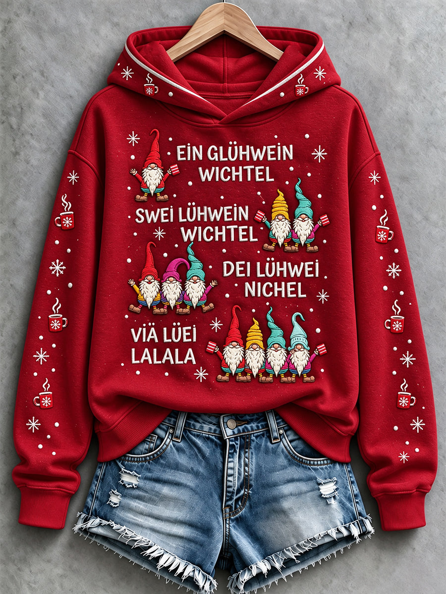 Women's Christmas Print Hoodie