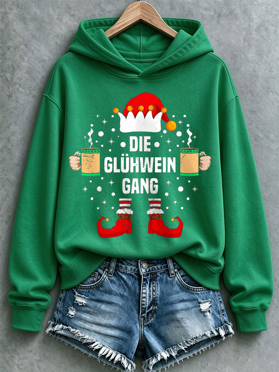 Women's Christmas Print Casual Hoodie