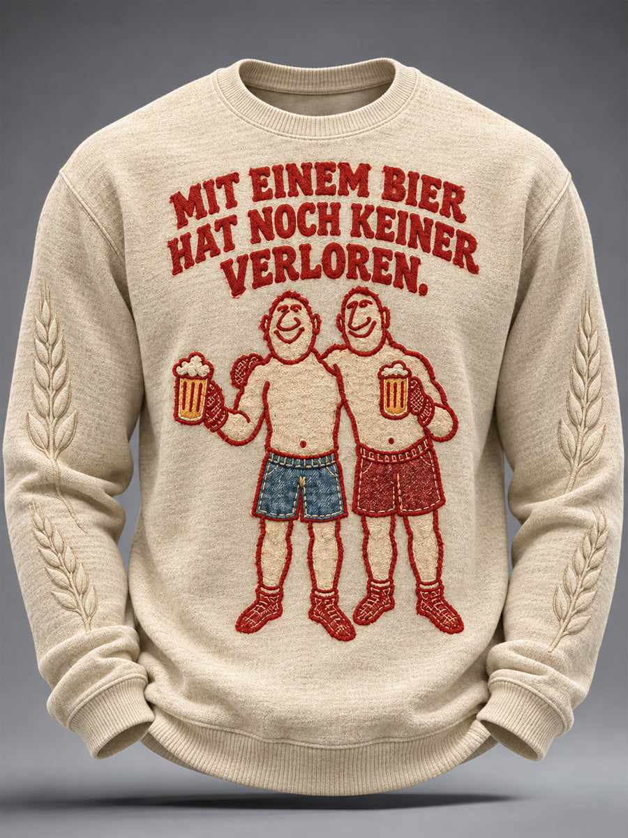 Men's Beer Culture Waffle Long Sleeve T-Shirt