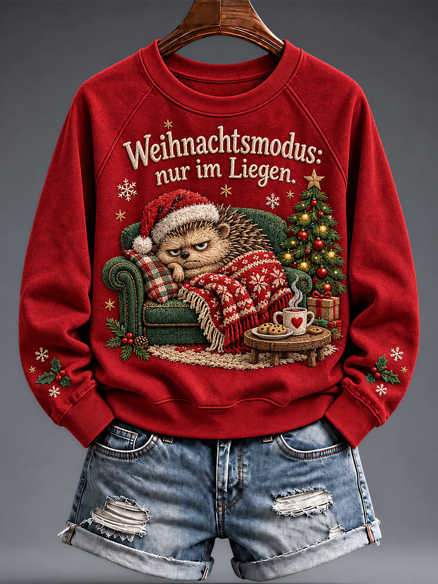 Women's Christmas Funny Animal Print sweatshirt
