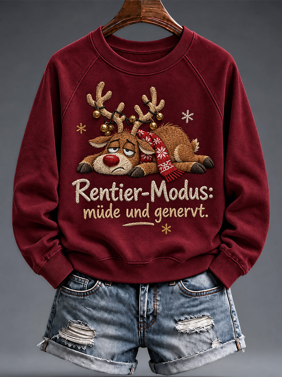 Women's Christmas Funny Animal Print sweatshirt