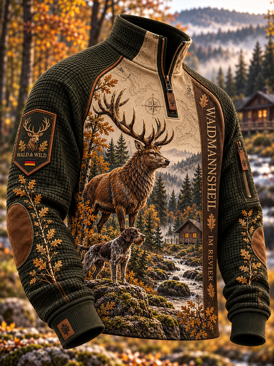 Men's German Hunting Season Zip-Up Hoodie