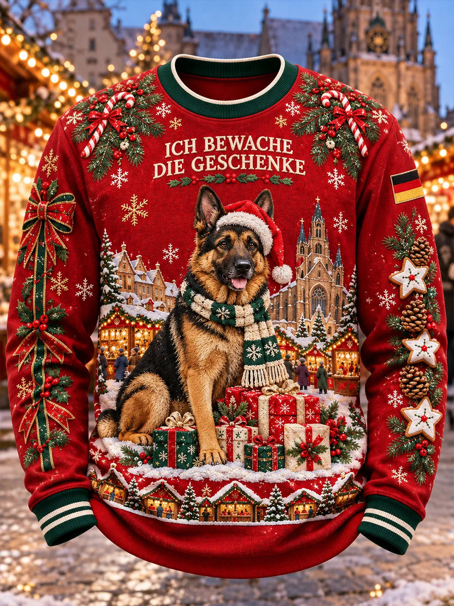 Men's Christmas Print CrewNeck Sweatshirt