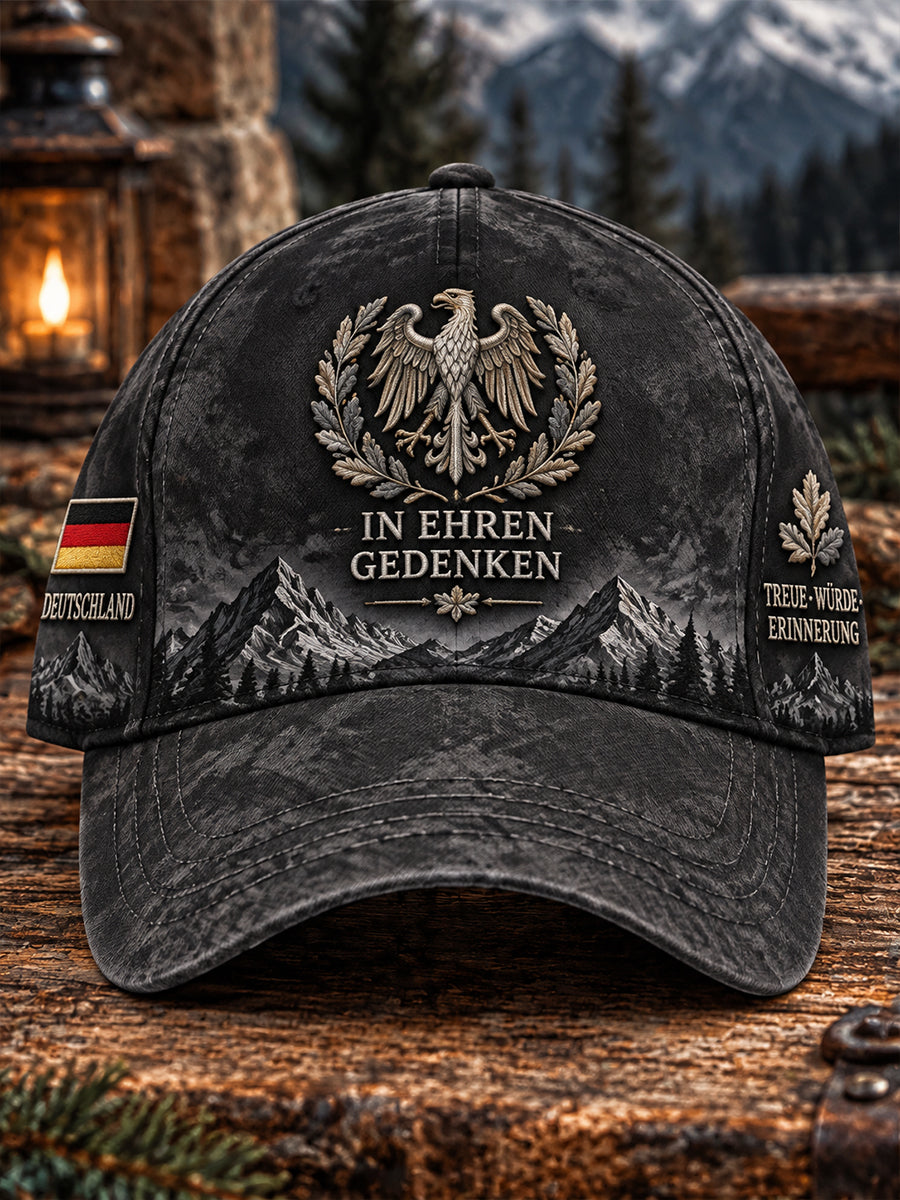 Men's Veteran Memorial-Themed Printed Cap