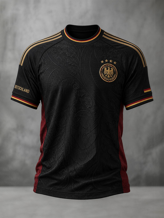 Herren-Fußball-T-Shirt mit Deutschland-Druck
