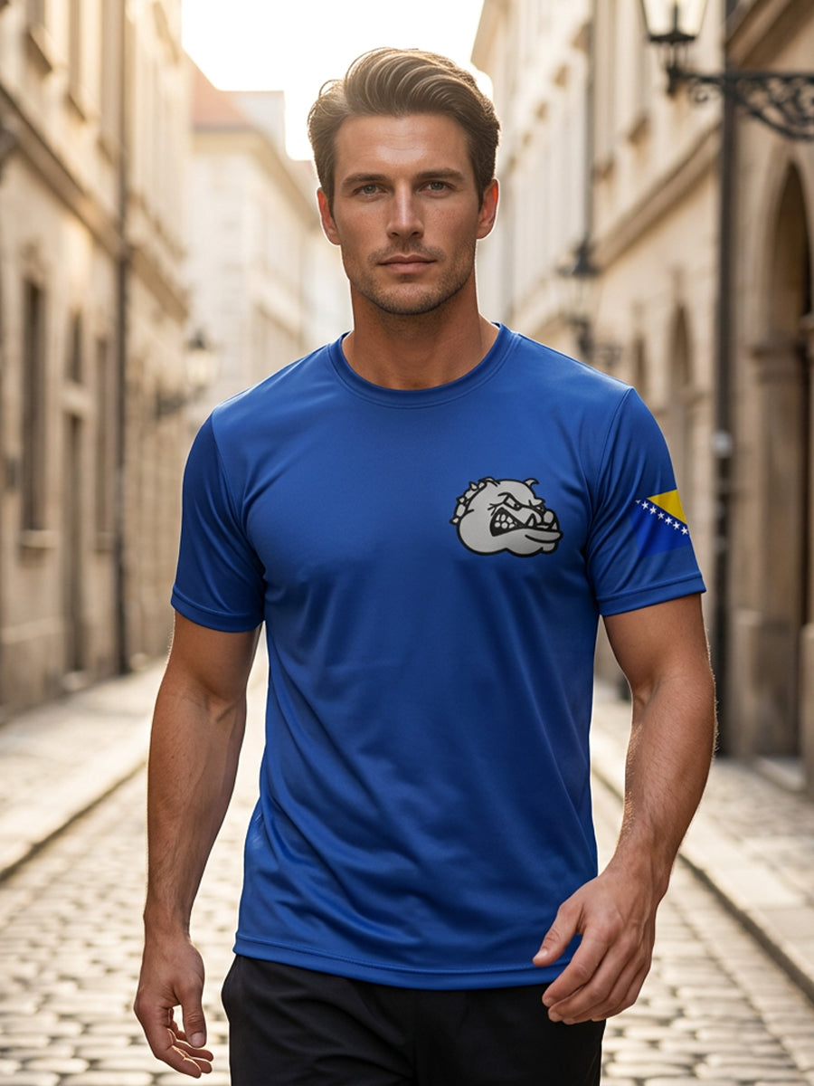 Herren-Fußballfan-T-Shirt aus Bosnien mit ZMAJEVI-Print