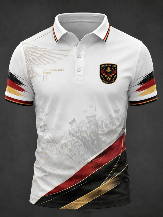 Herren-Fußballshirt mit Deutschland-Druck