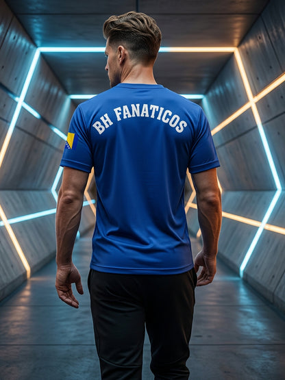 Herren-Fußballfan-T-Shirt aus Bosnien mit ZMAJEVI-Print