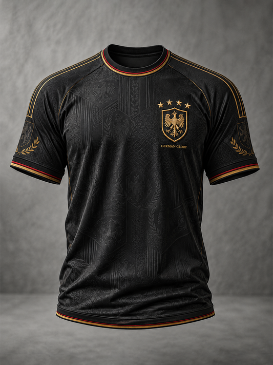 Herren-Fußball-T-Shirt mit Deutschland-Druck