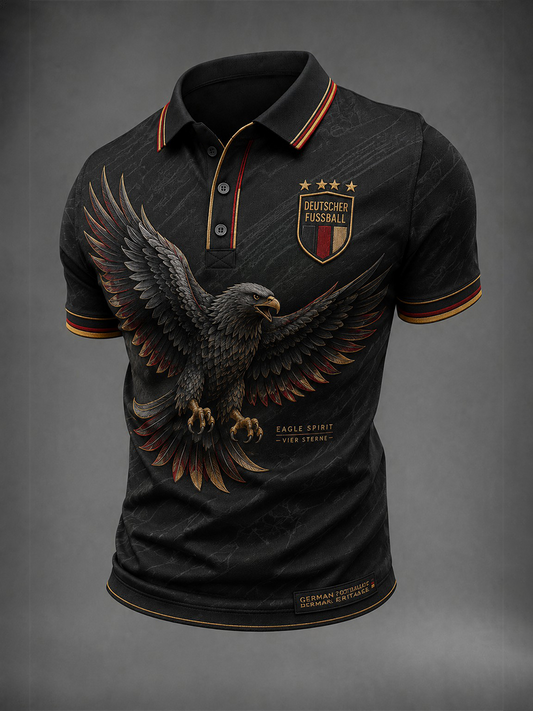 Herren-Fußballshirt mit Deutschland-Druck