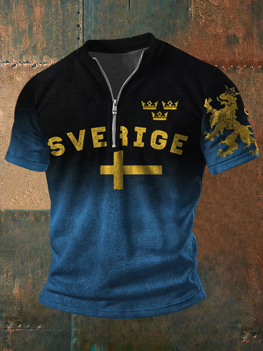 Mäns Sverige Tryckt topp