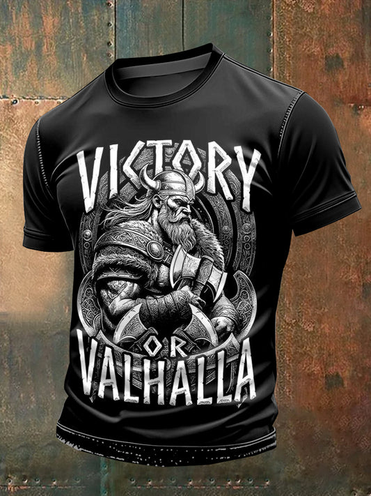 Retro Viking krigare Valhalla Svenska tema Skriv ut T-shirt