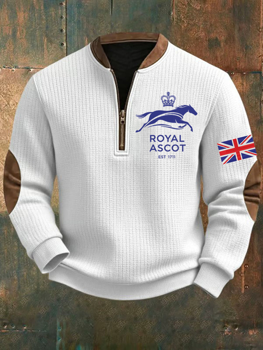 Men's Vintage Royal Ascot Printed Sweatshirt