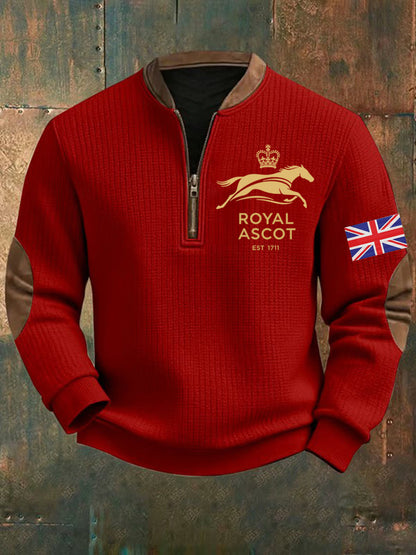 Men's Vintage Royal Ascot Printed Sweatshirt