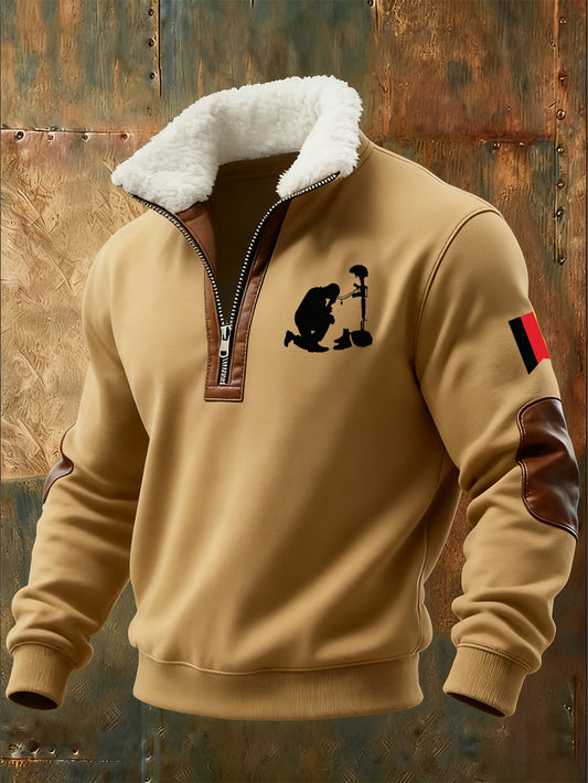 Herren-Sweatshirt mit deutschem Vintage-Kunstdruck