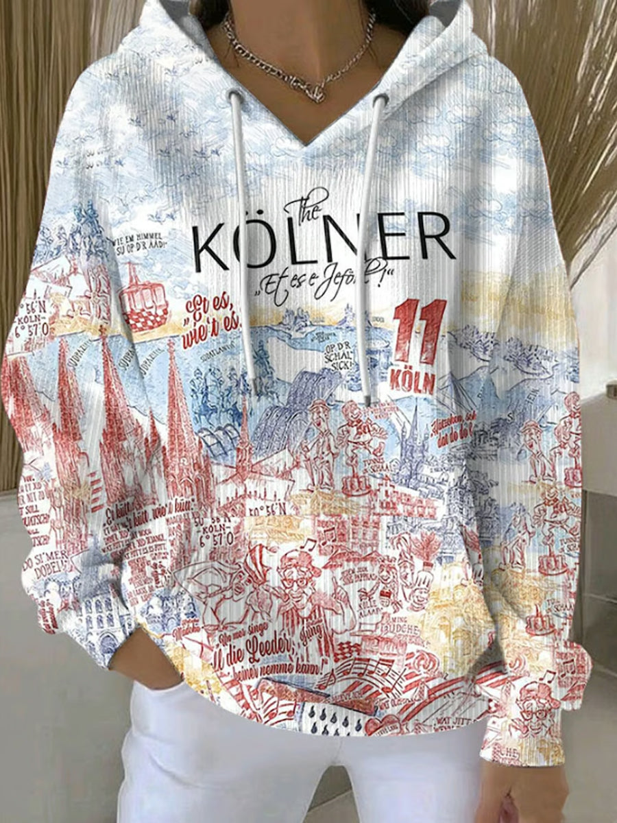 Frauen Kölner Karneval Übergroßer Hoodie