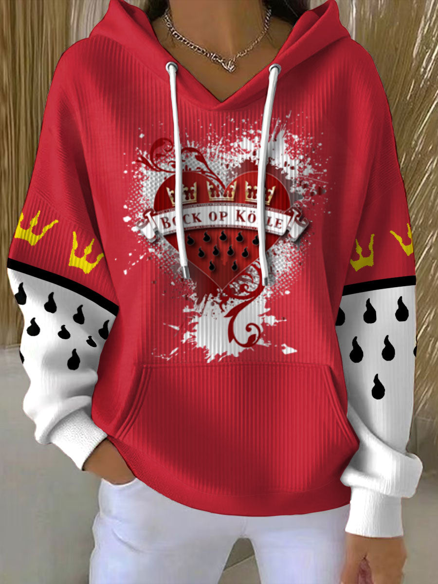 Karneval-Kunst bedruckter Hoodie für Frauen