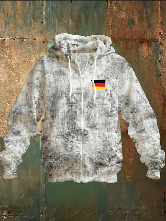 Herren-Kapuzen pullover mit deutschem Druck